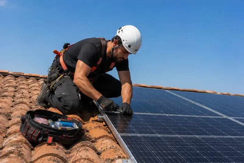 Maintenance et monitoring de panneaux solaires à Giroussens